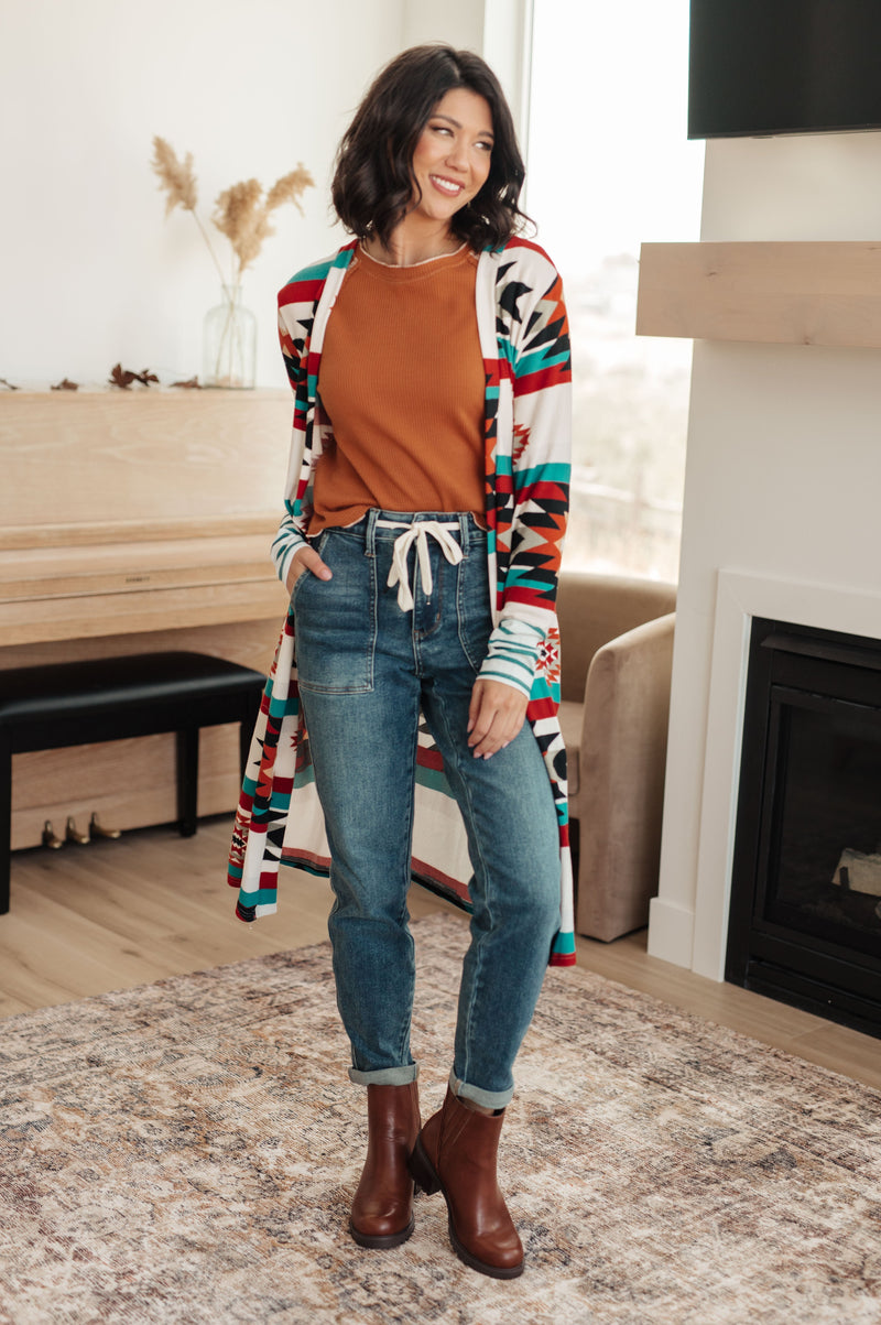 Hazel Blues® |  Stitch In Time Waffle Knit Top