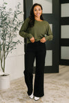 Dinner Plans Dolman Long Sleeve