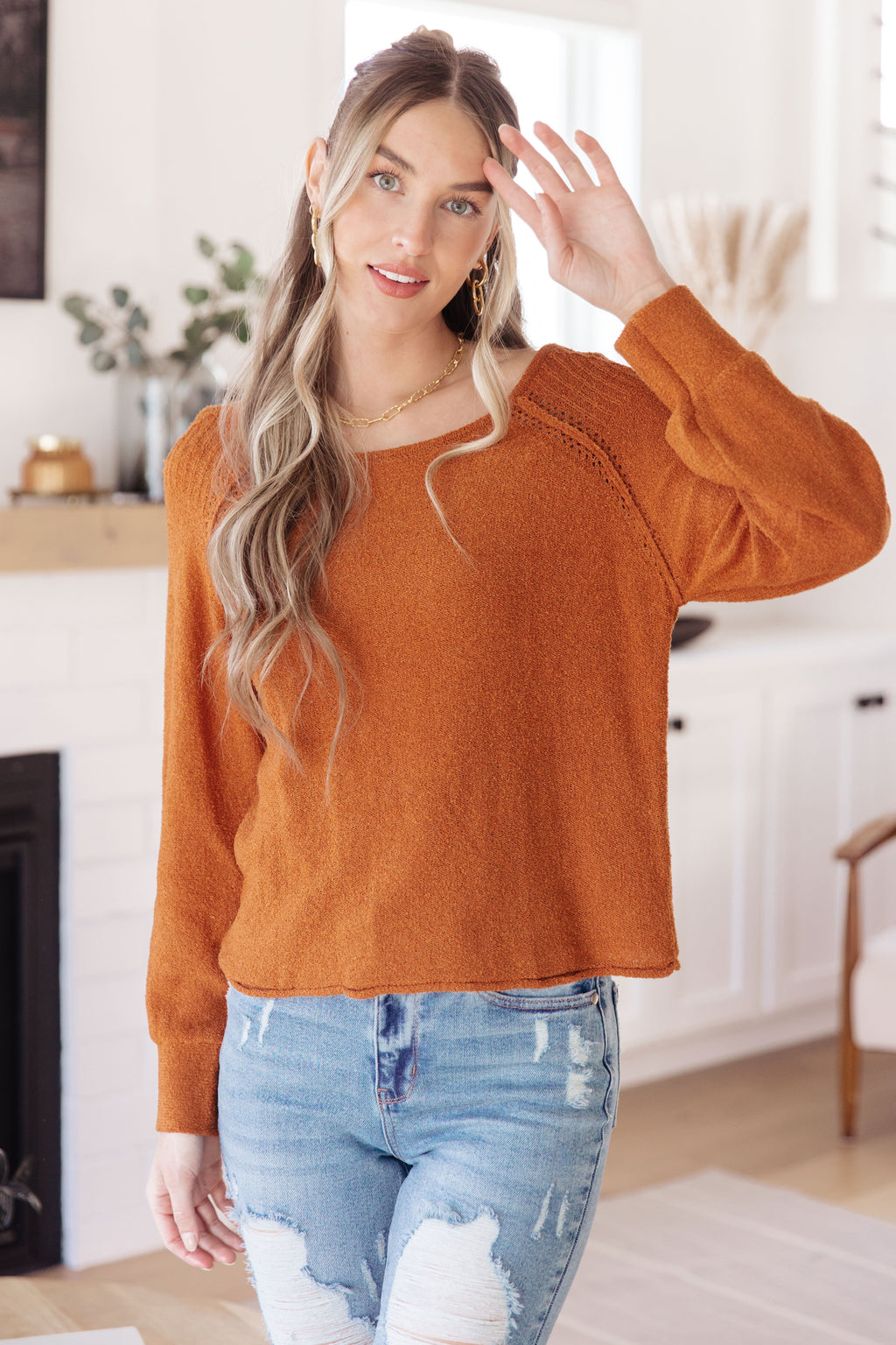 Hazel Blues® |  Don't Be Difficult Pullover Sweater