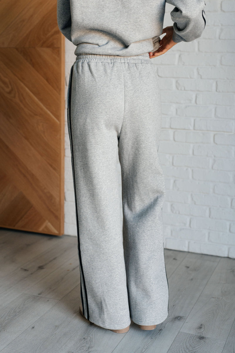 Hazel Blues® |  Don't Get Stuck Stripe Detail Sweatpants