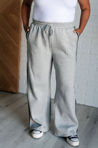 Hazel Blues® |  Don't Get Stuck Stripe Detail Sweatpants