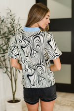 Hazel Blues® |  Don't Want to Wait Zebra Print Top
