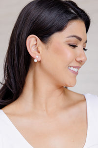 Hazel Blues® |  Double Pearl Stud Earrings