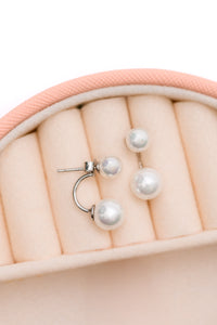 Hazel Blues® |  Double Pearl Stud Earrings