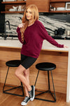 Hazel Blues® |  Drive Downtown Dolman Sleeve Top in Wine