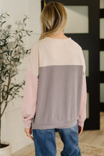 Hazel Blues® |  Dual Tones Cable Ribbed Knit Sweater