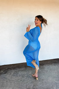 Hazel Blues® |  PREORDER: Sunset Stroll Knit Coverup in Four Colors