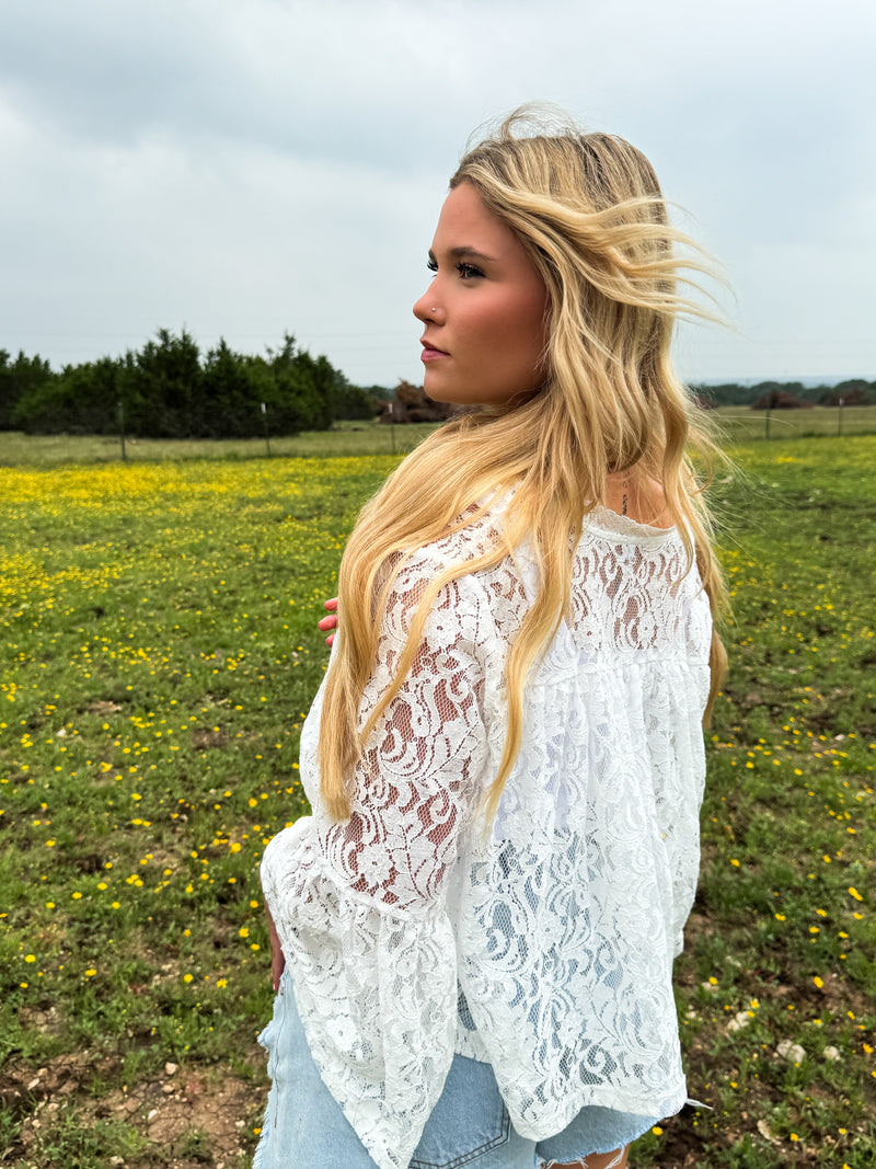 SWEET MAGNOLIA LACE TOP – Hazel Blues®