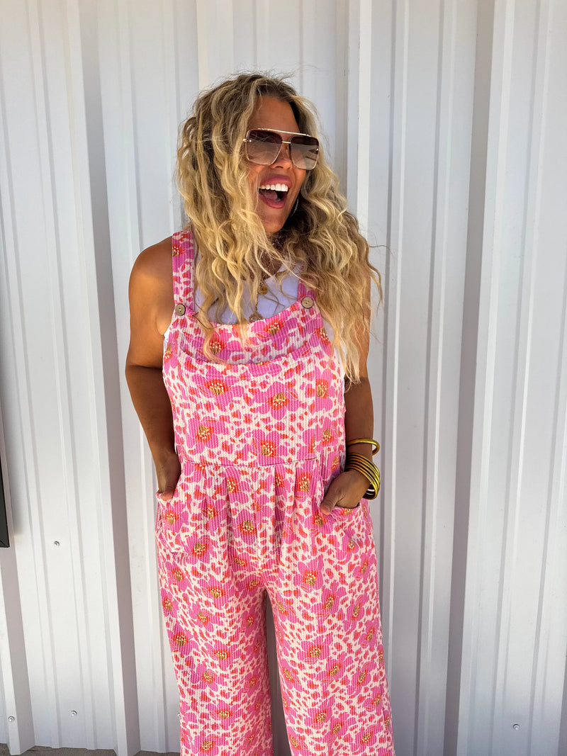 Hazel Blues® |  PREORDER: Cassidy Floral Boho Overalls in Two Prints