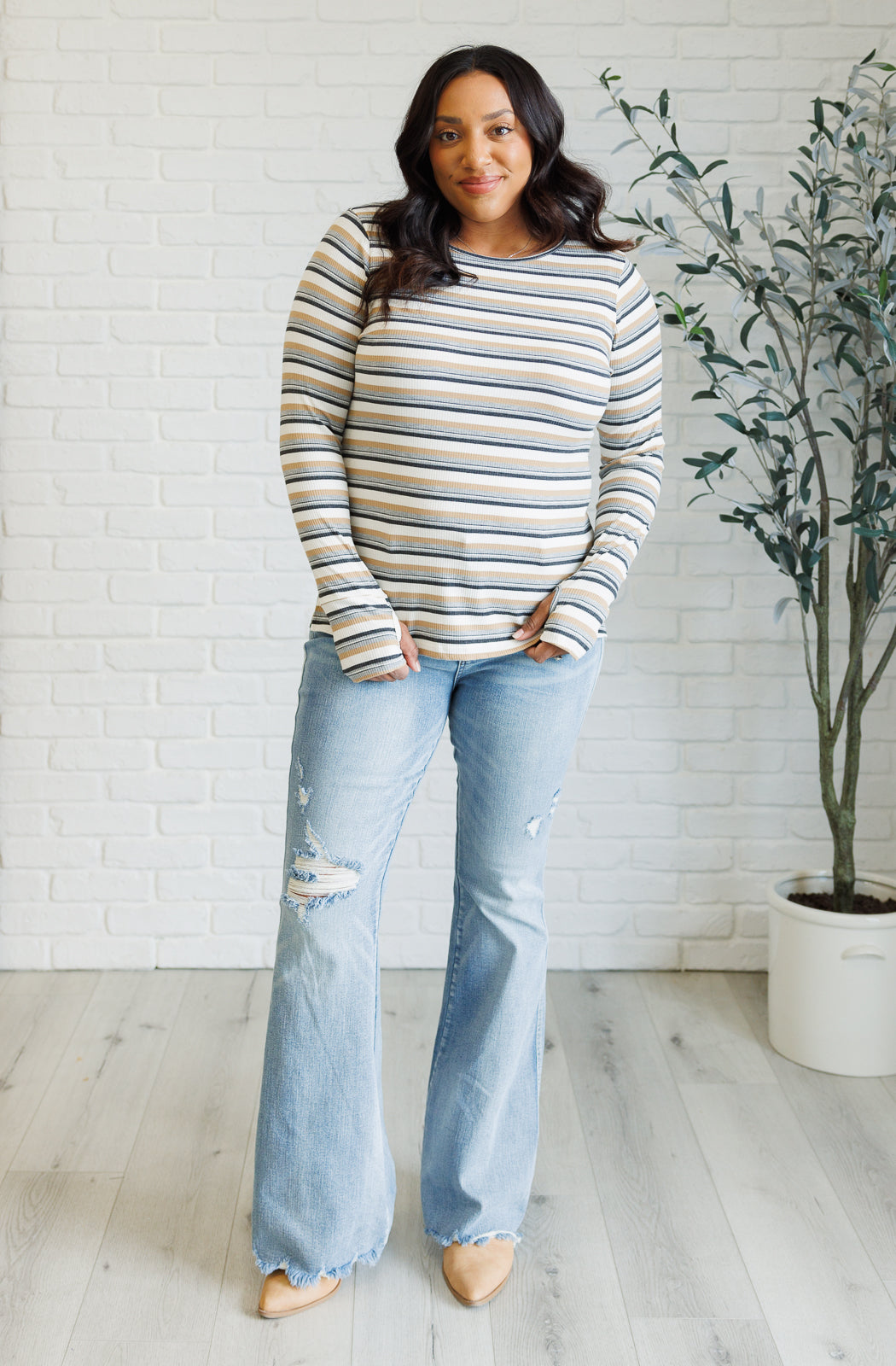 Hazel Blues® |  East Coast Breeze Striped Top