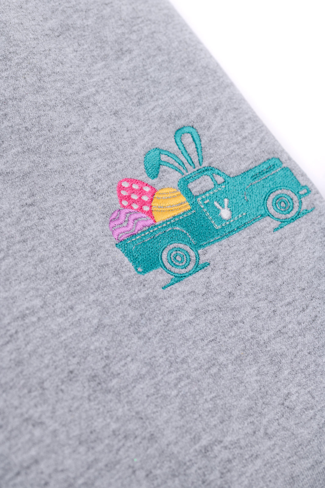 Embroidered Easter Truck Sweatshirt