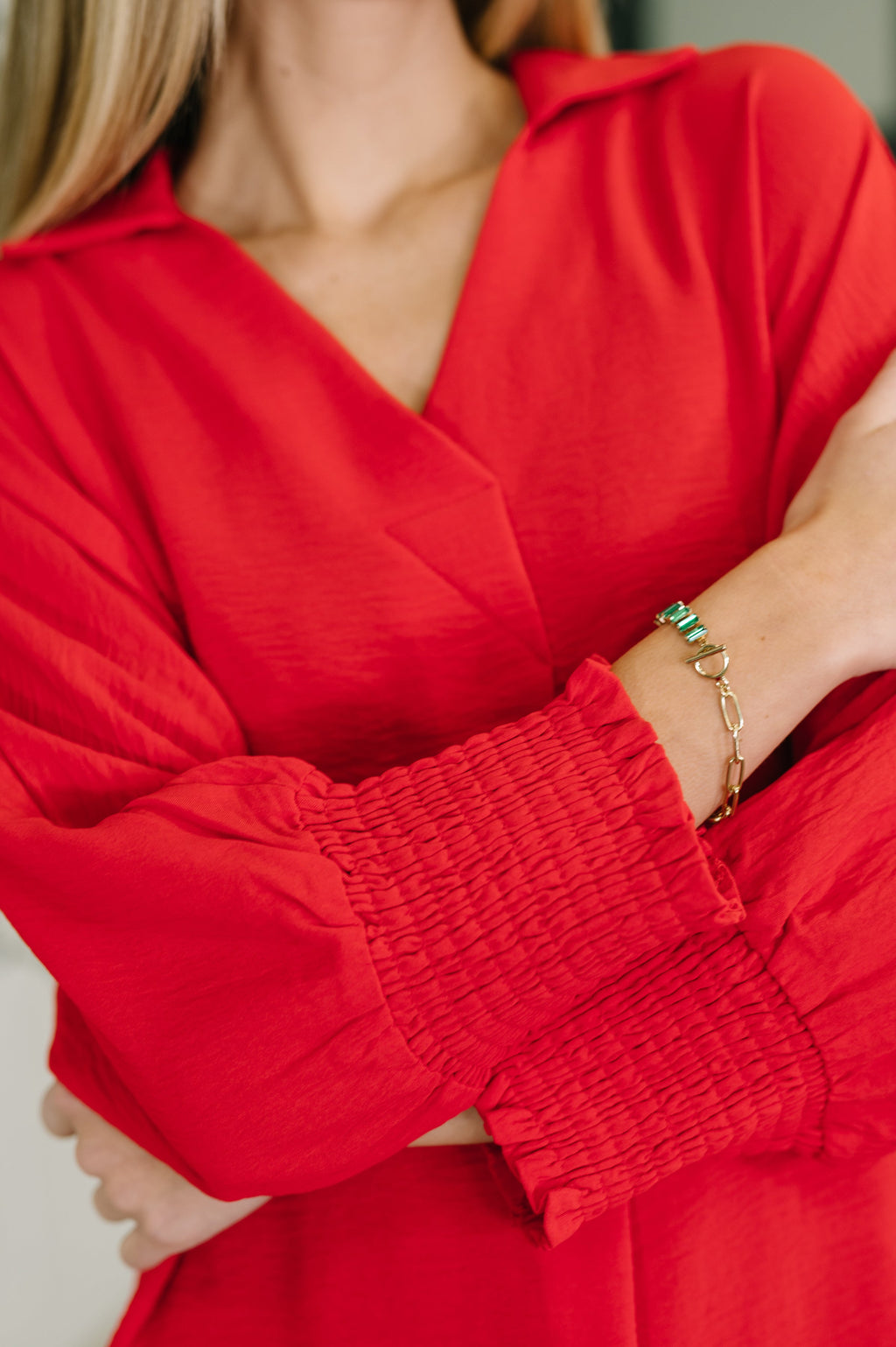 Hazel Blues® |  Easy Essence V-Neck Oversized Tunic Top