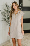 Hazel Blues® |  Easy Hustle High Neck Dress in Ash Mocha