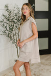 Hazel Blues® |  Easy Hustle High Neck Dress in Ash Mocha