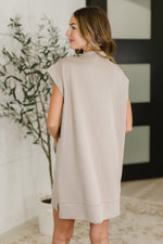 Hazel Blues® |  Easy Hustle High Neck Dress in Ash Mocha