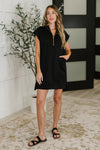 Hazel Blues® |  Easy Hustle High Neck Dress in Black