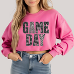 Hazel Blues® |  Edgy Gameday in Pink Sweatshirt