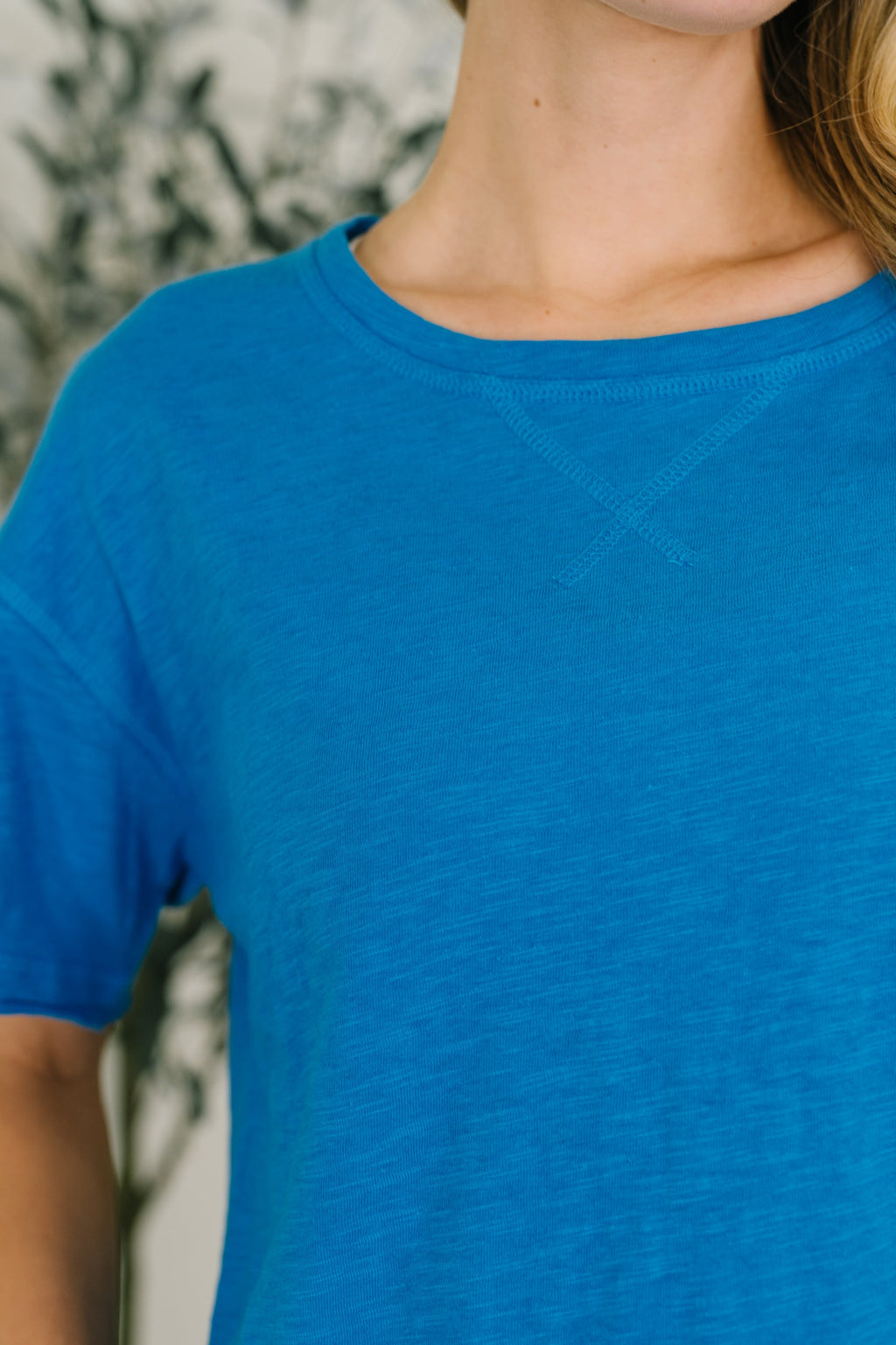 Effortless Edit Boxy Tee in Deep Sky