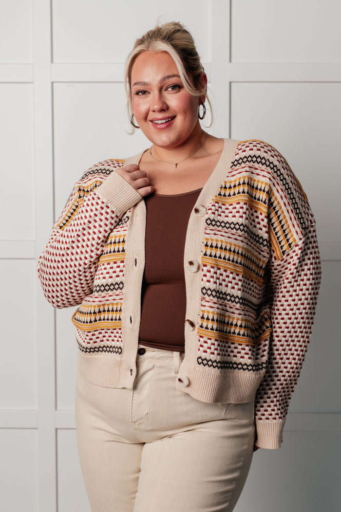 Hazel Blues® |  Effortless Elements Striped Cardigan