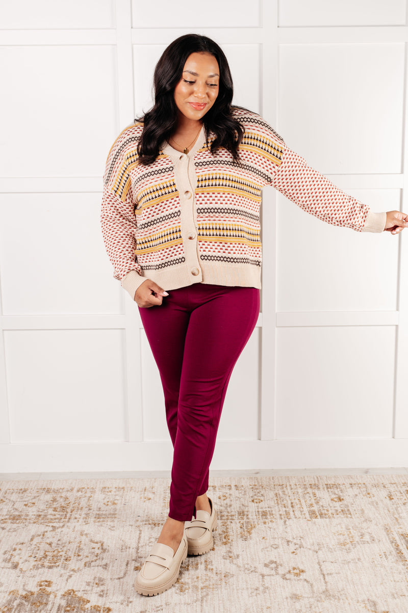 Hazel Blues® |  Effortless Elements Striped Cardigan