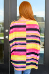 Hazel Blues® |  Essential Blouse in Yellow and Pink Multi Stripe