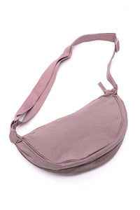 Hazel Blues® |  Essentially Everything Round Mini Crossbody Bag in Lavender