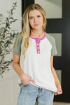 Hazel Blues® |  Everyday Envy Cable Ribbed Knit in Light Olive