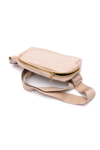 Hazel Blues® |  Everywhere I Go Crossbody Belt Bag in Khaki