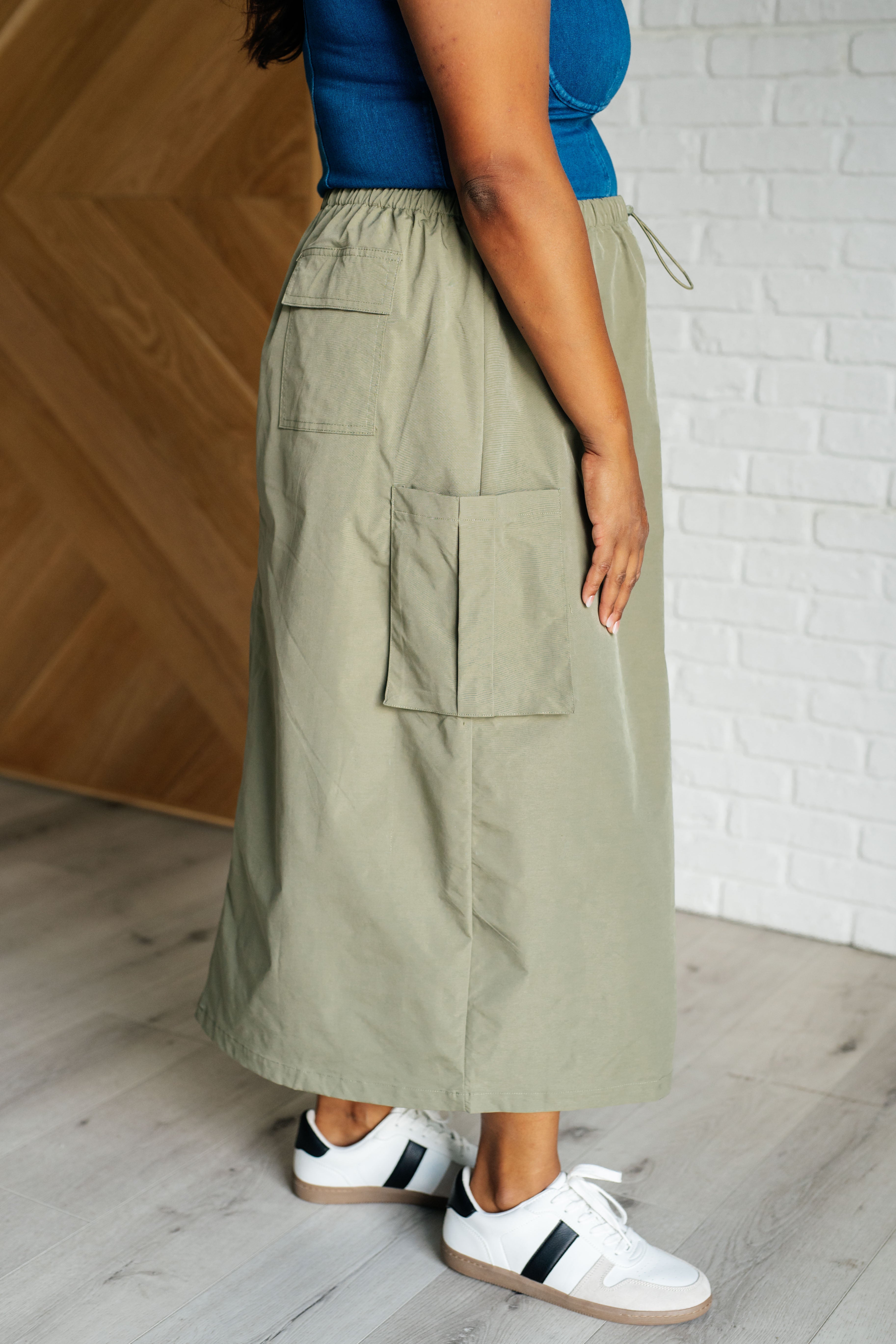 Hazel Blues® | Explain It Away Cargo Skirt