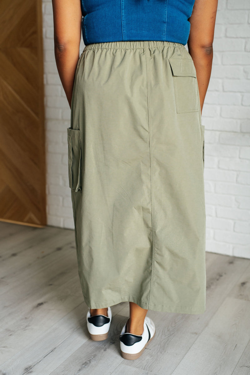 Hazel Blues® |  Explain It Away Cargo Skirt