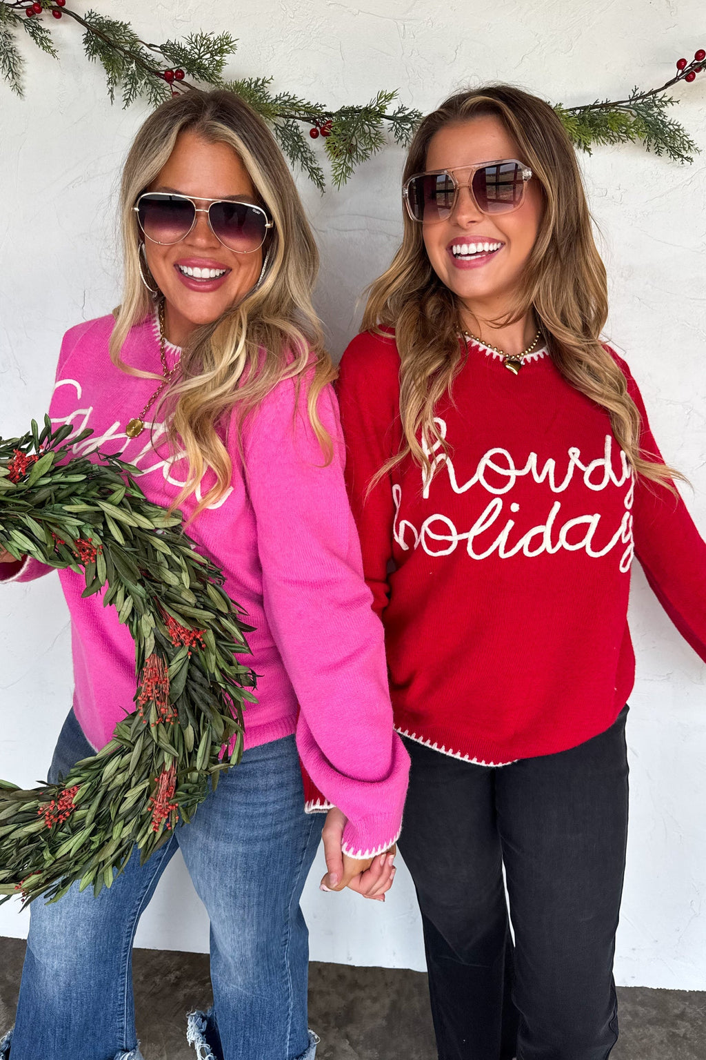 Hazel Blues® |  PREORDER: Santa & Howdy Holiday Sweaters
