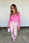 Hazel Blues® |  Floral & Cheetah Drift Away Joggers