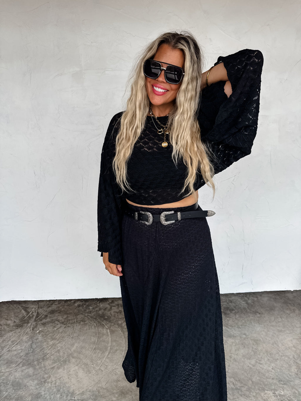 Hazel Blues® |  PREORDER- FREE SPIRIT BELL SLEEVE TOP