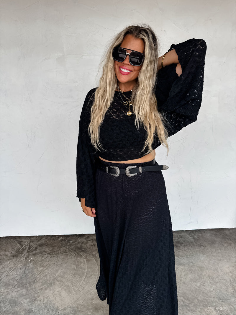 Hazel Blues® |  PREORDER- FREE SPIRIT BELL SLEEVE TOP