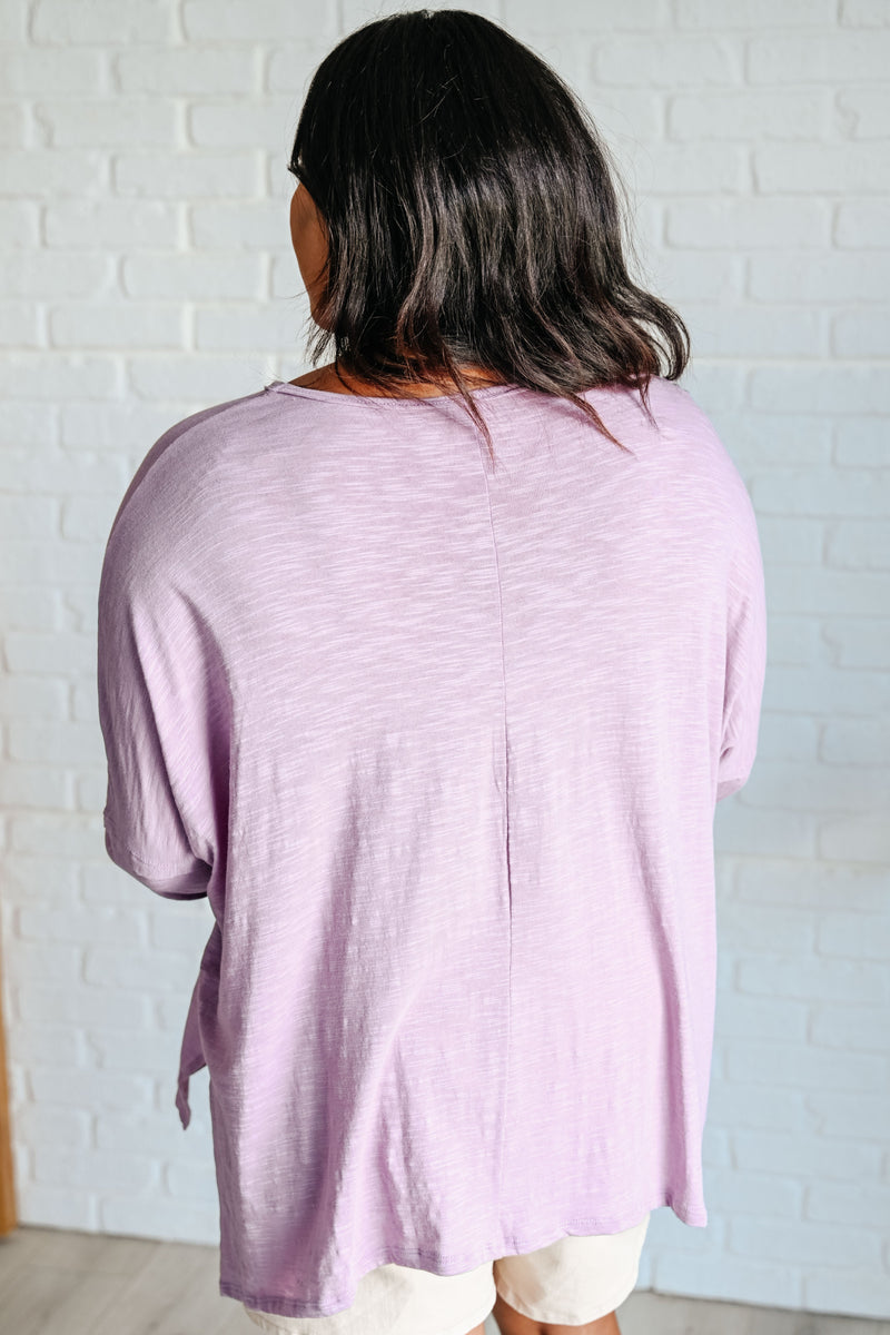 Hazel Blues® |  Face It Together Step Hem Pullover