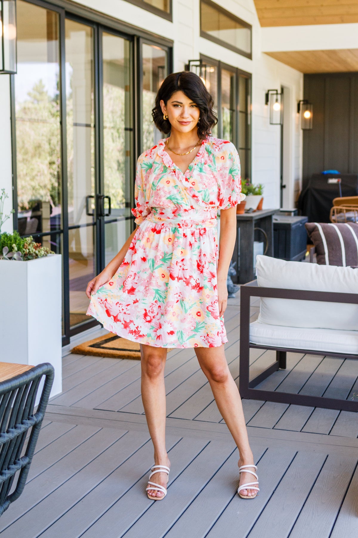 Hazel Blues® |  Fancy Free Floral Dress