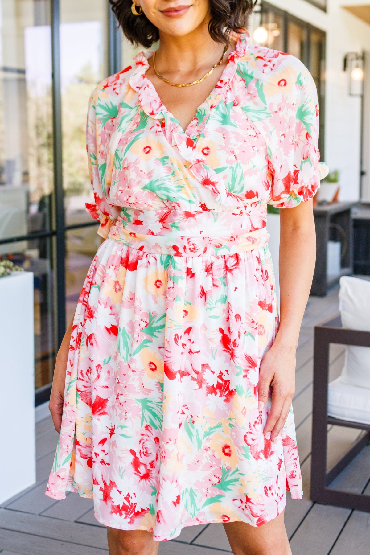 Hazel Blues® |  Fancy Free Floral Dress