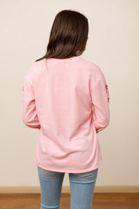 Hazel Blues® |  Feelin Festive Pink Sweater