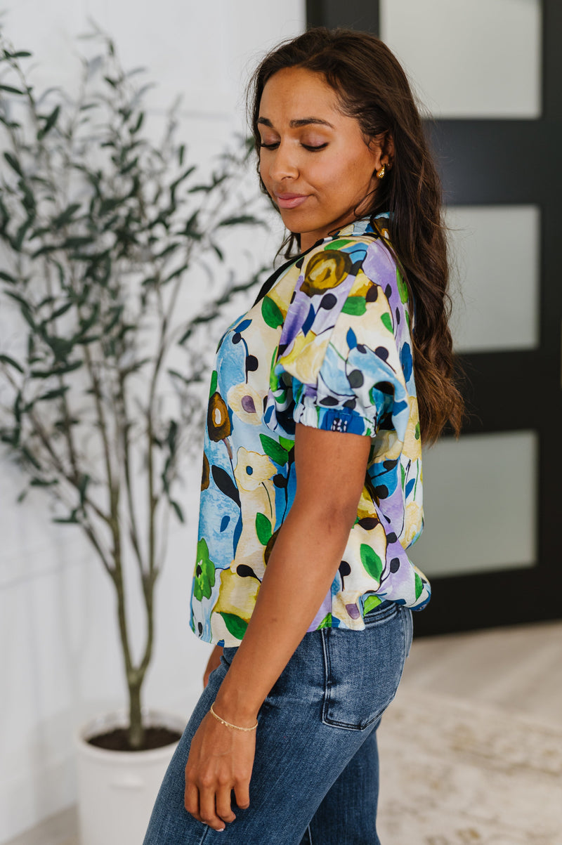 Hazel Blues® |  Fielding Questions Floral Top