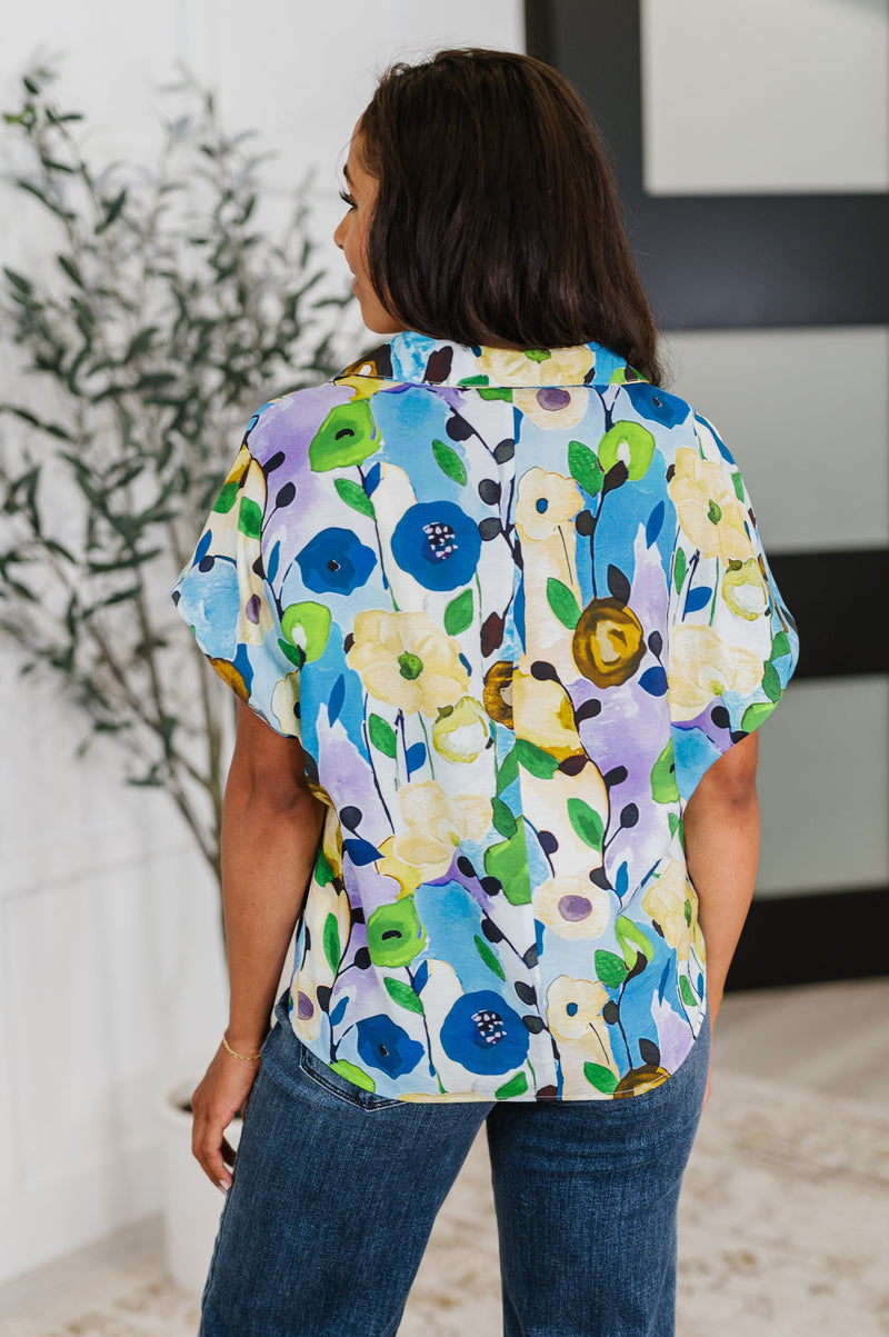 Hazel Blues® |  Fielding Questions Floral Top