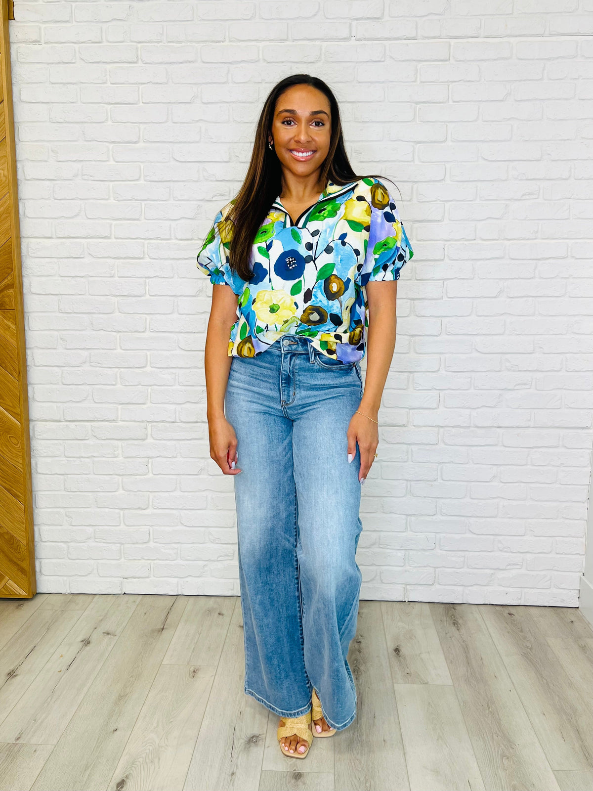 Hazel Blues® |  Fielding Questions Floral Top