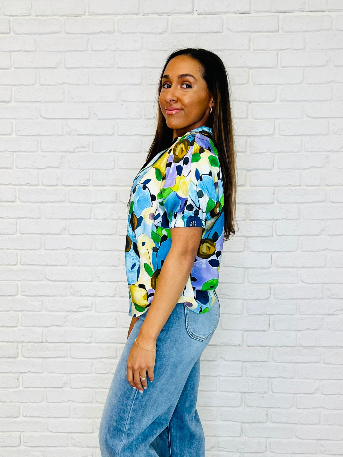 Hazel Blues® |  Fielding Questions Floral Top