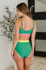 Hazel Blues® |  Fiji Color Block Swim Top