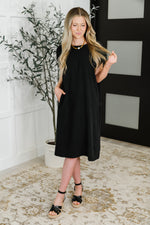 Hazel Blues® |  Flatter Me Later Relaxed Dress in Black