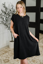 Hazel Blues® |  Flatter Me Later Relaxed Dress in Black