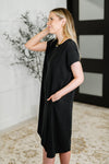 Hazel Blues® |  Flatter Me Later Relaxed Dress in Black