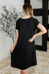 Hazel Blues® |  Flatter Me Later Relaxed Dress in Black