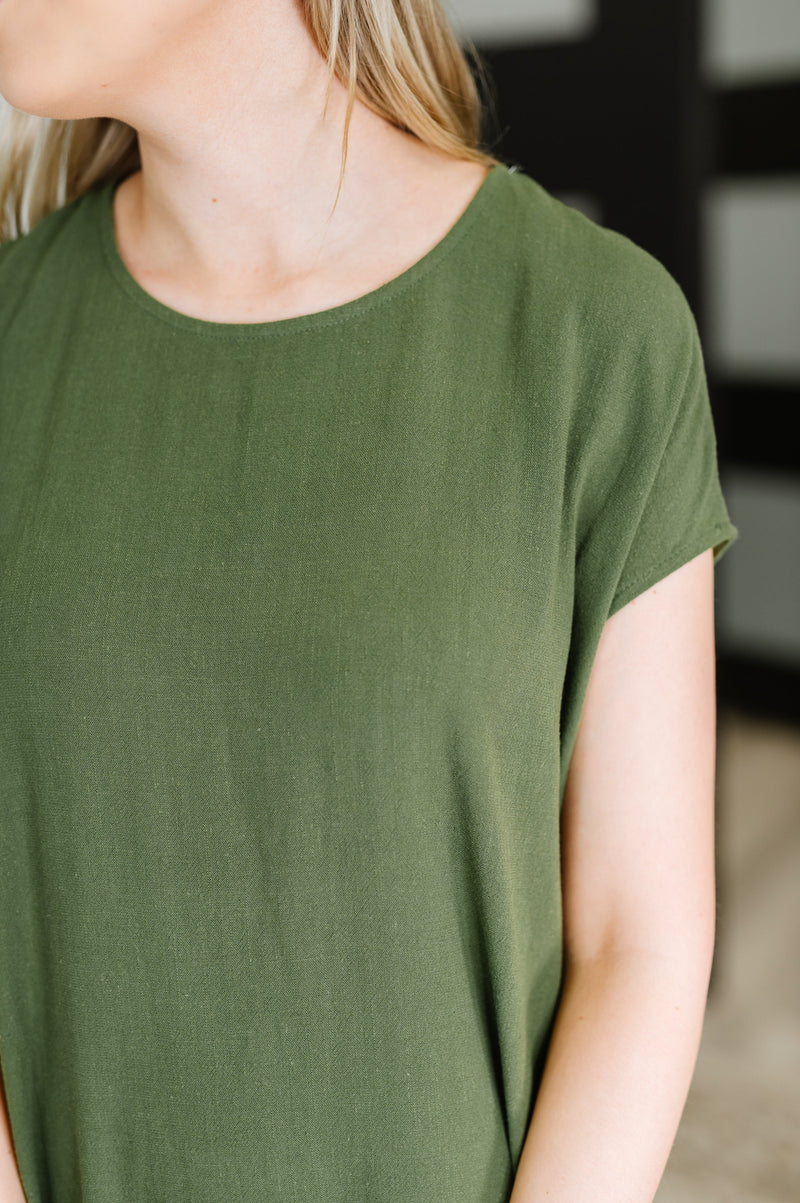 moss green casual dress Mottled Moss Green Casual Wedding Guest Dresses