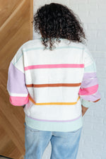 Hazel Blues® |  Flawless Features Striped Sweater