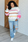 Hazel Blues® |  Flawless Features Striped Sweater
